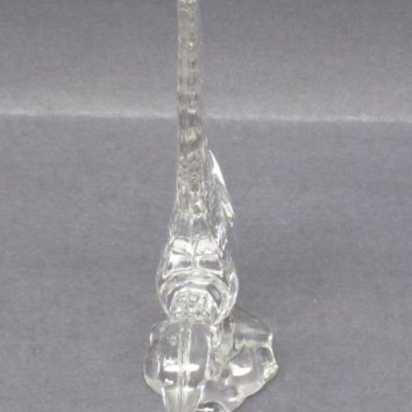 A. H. Heisey and Company Crystal MALLARD DUCK WINGS UP Figurine - Picture 3 of 5